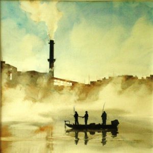 254-045 32x31 A pesca tra nebbia e inquinamento, 3° posto
