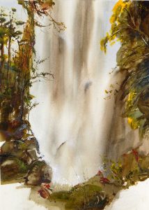 352-1894 45x31 Cascata, acquarello, 5° posto